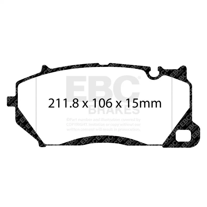 Ebc Yellowstuff Front Brake Pads High Performance 2020-2022 Audi Rsq8 4.0Tt 2