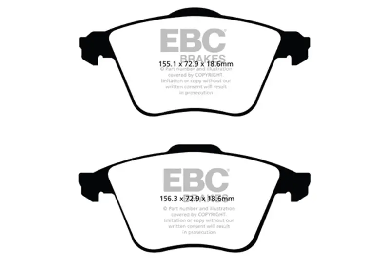 Ebc Yellowstuff Front Brake Pads - Mazda 3 2.3 Turbo 07-13 1