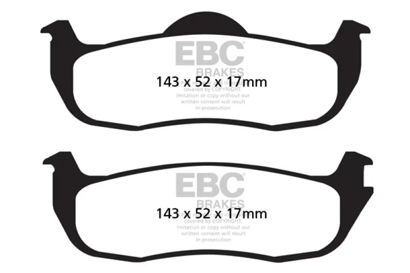 Ebc Yellowstuff Rear Brake Pads 04-05 Infiniti Qx56 5.6 2