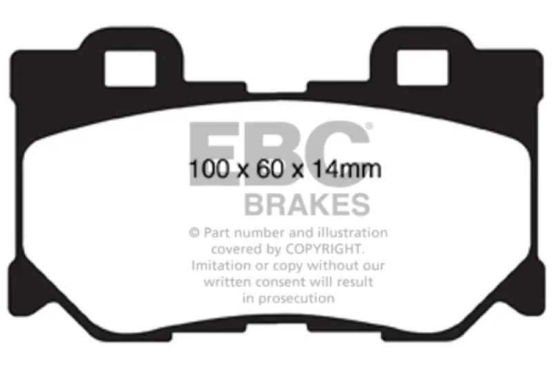 Ebc Yellowstuff Rear Brake Pads For 08-13 Infiniti Fx50 5.0 1