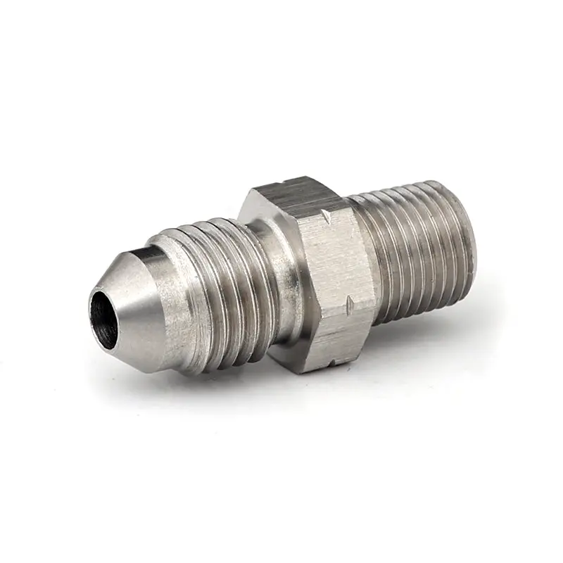 Gfb 1/8In Bspt Male To -4An Male Flare Stainless Steel Adapter 1