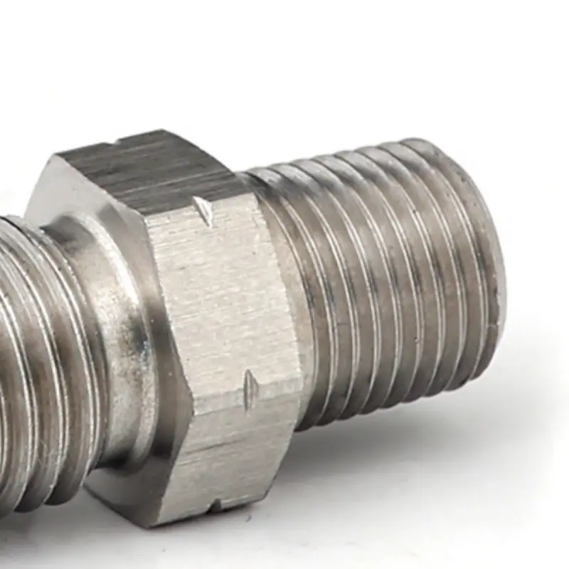 Gfb 1/8In Bspt Male To -4An Male Flare Stainless Steel Adapter 2