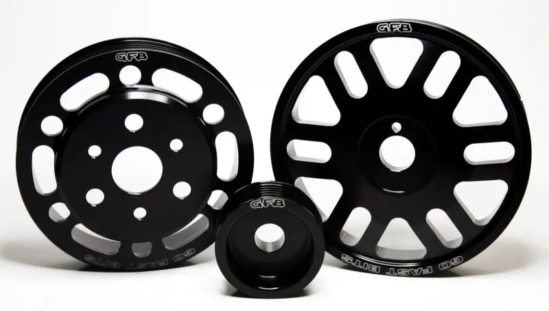Go Fast Bits Lightweight Pulley Kit For Gfb 13 Subaru Brz / 13 Scion Fr-S (3 Pc) - Fits Crank/Alternator/Water Pump Pulleys 1