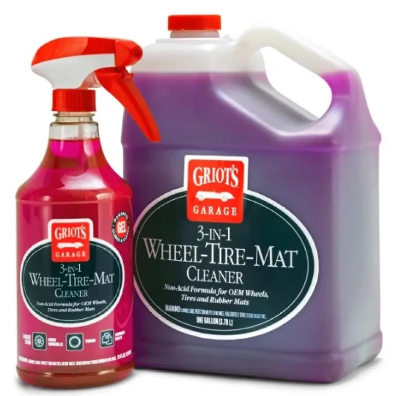 Griots Garage 3-In-1 Wheel Tire Mat Cleaner 25 Ounces 1