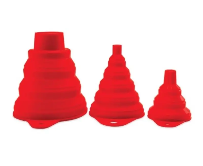Griots Garage Collapsible Silicone Funnels (3 Pack) 1