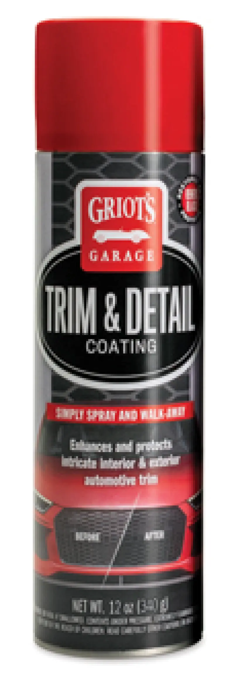 Griots Garage Trim & Detail Aerosol 12Oz For Easy Vehicle Trim Care 1