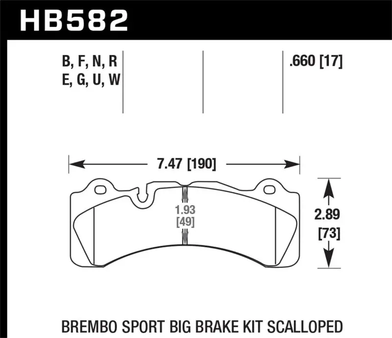 Hawk Brembo Caliper Hps 5.0 Street Brake Pads 2