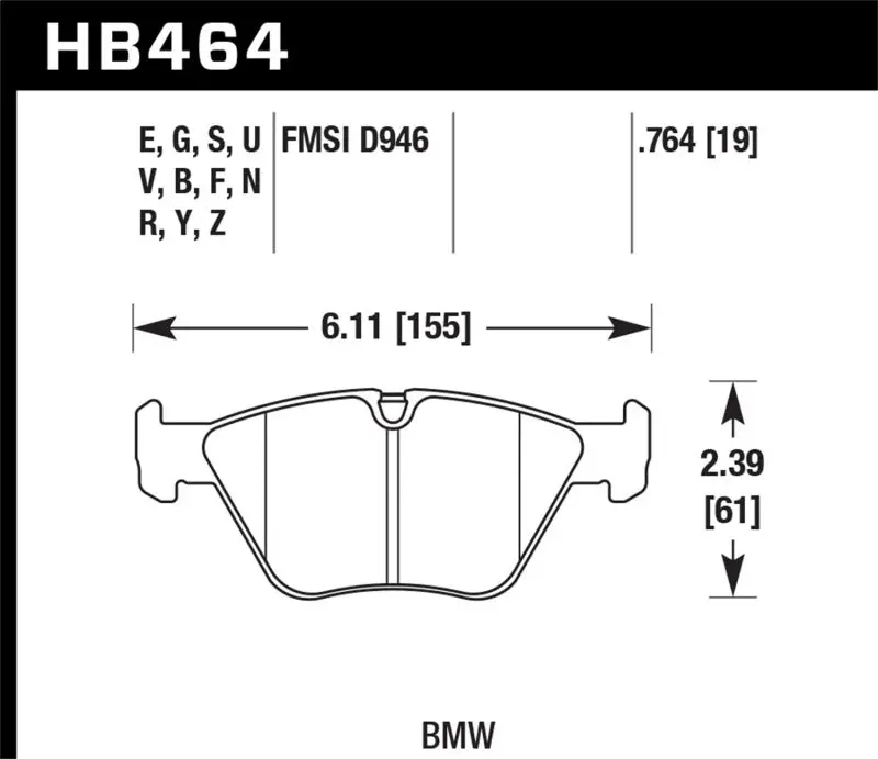 Hawk Dtc-70 Front Race Pads For Bmw 330Ci/330I/330Xi/M3/X3/Z4 1