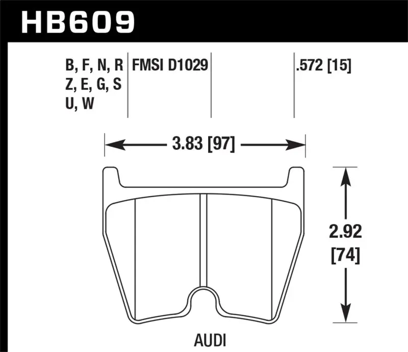 Hawk Hps Street Brake Pads High Performance For Audi R8 Rs4 Rs5 Lamborghini Gallardo 2003-2015 2