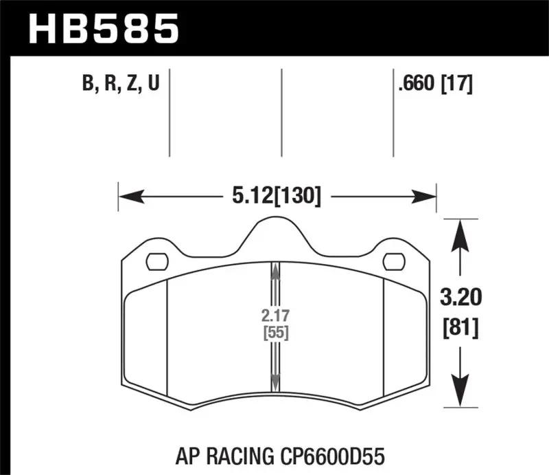 Hawk Performance Ceramic Street Brake Pads - High Performance Brake Compound 1