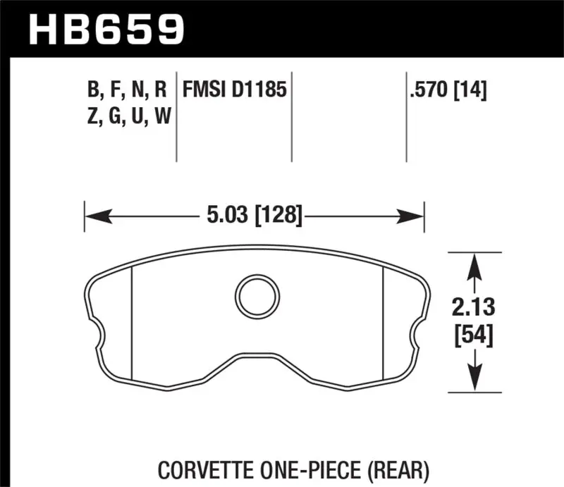 Hawk Performance Dtc-30 Race Rear Brake Pads For 06-13 Chevrolet Corvette Z06 1