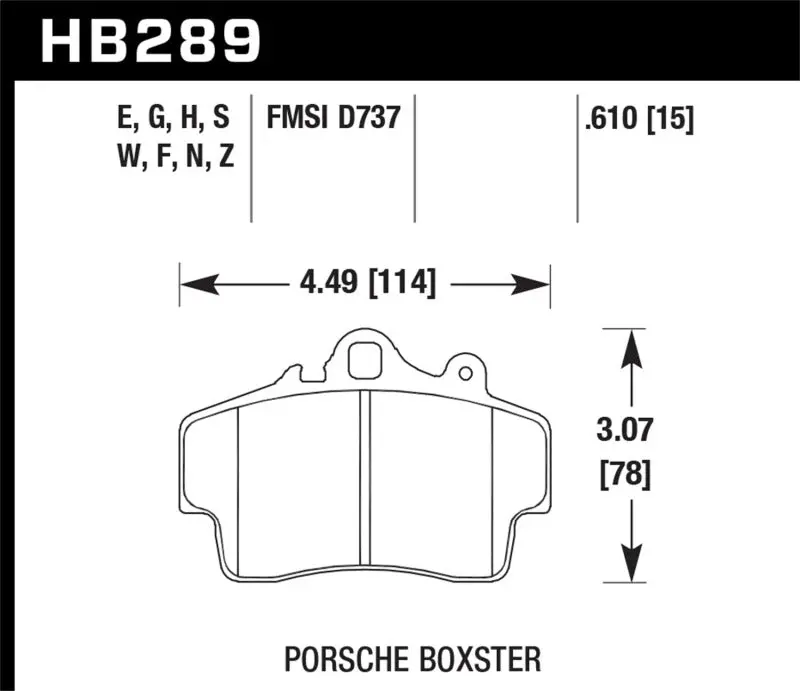 Hawk Performance Dtc-60 Compound Front Brake Pads For 97-08 Porsche Boxster 1