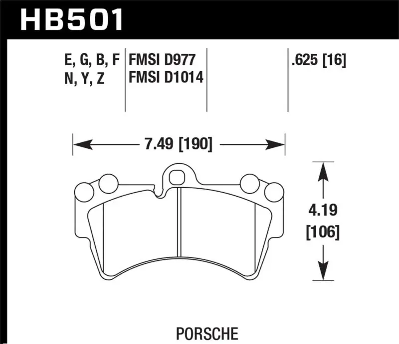Hawk Performance Dtc-60 Race Front Brake Pads For 07-10 Audi Q7 / 03-09 Porsche Cayenne / 04-09 Vw Touareg 2
