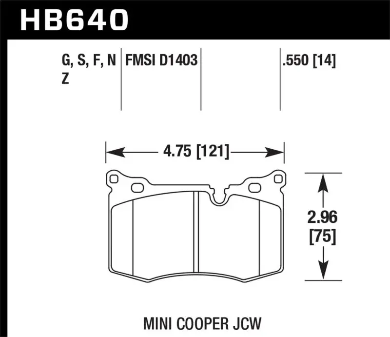 Hawk Performance Dtc-60 Race Front Brake Pads For 09-15 Mini Cooper John Cooper Works 1