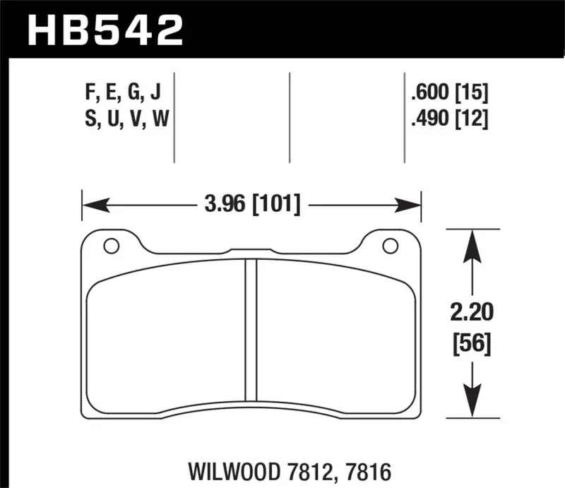 Hawk Performance Dtc-70 Ferro-Carbon Brake Pads 12.446Mm Thickness 1