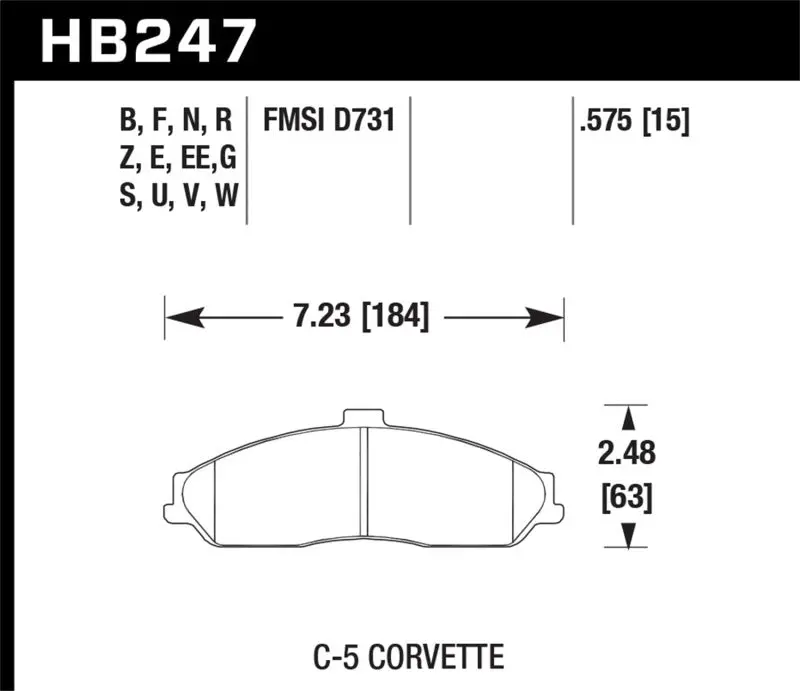 Hawk Performance Dtc-70 Front Race Brake Pads For 04-09 Cadillac Xlr 97-11 Chevrolet Cadillac 05-06 Pontiac Gto 1
