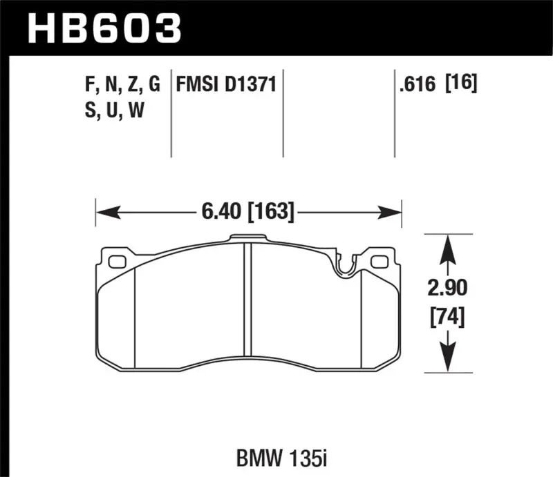 Hawk Performance Dtc-70 Race Front Brake Pads For Bmw 135I 2