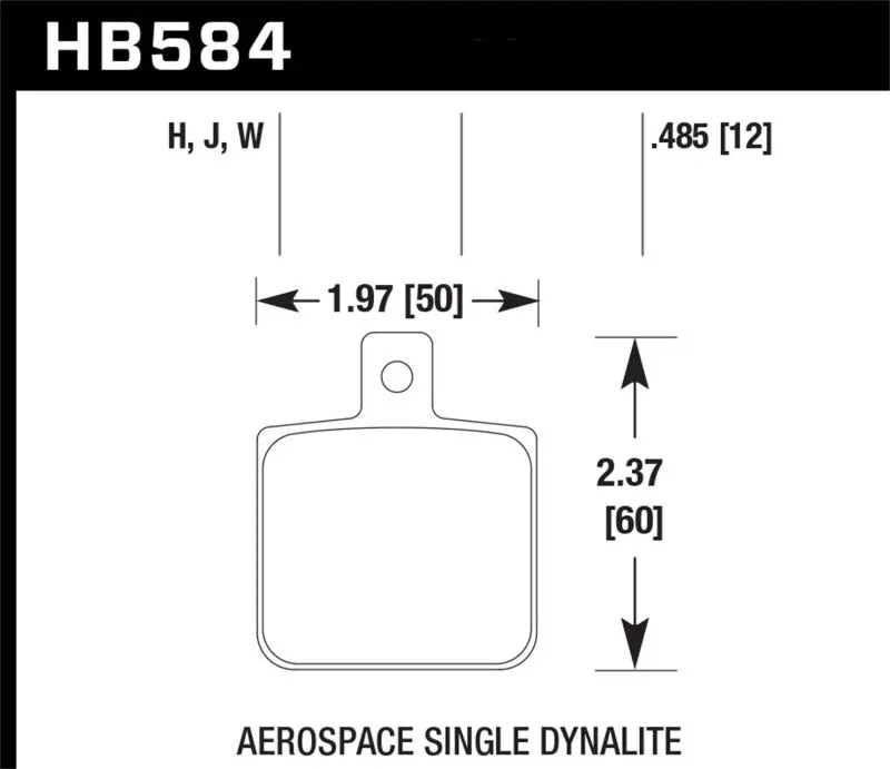 Hawk Performance Hps Street Brake Pads 12Mm Thickness 1