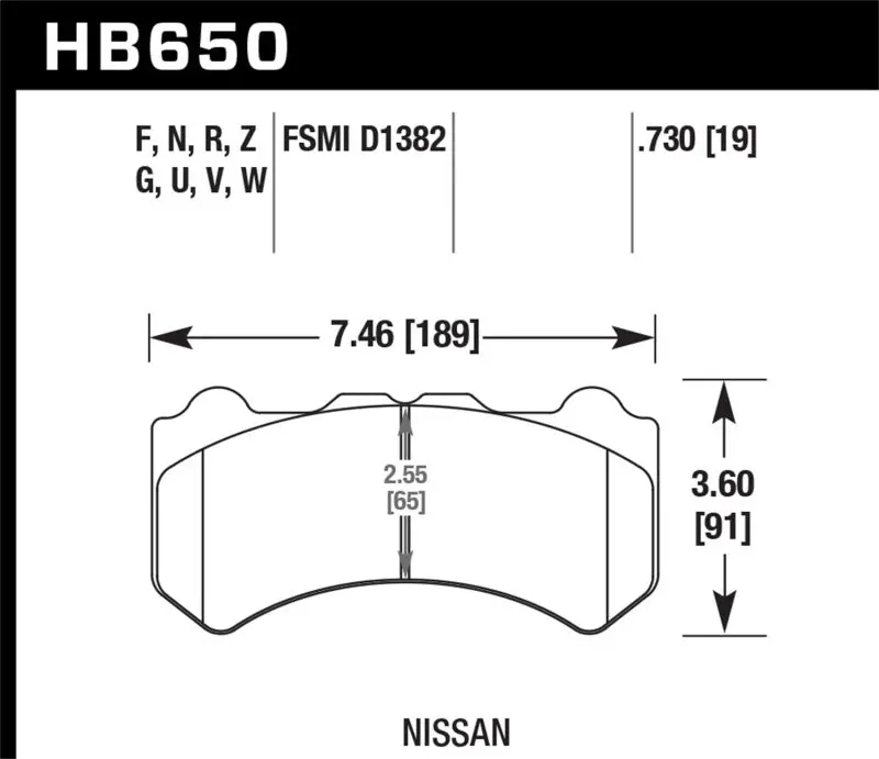Hawk Performance Hps Street Front Brake Pads For 09-11 Nissan Gt-R 2