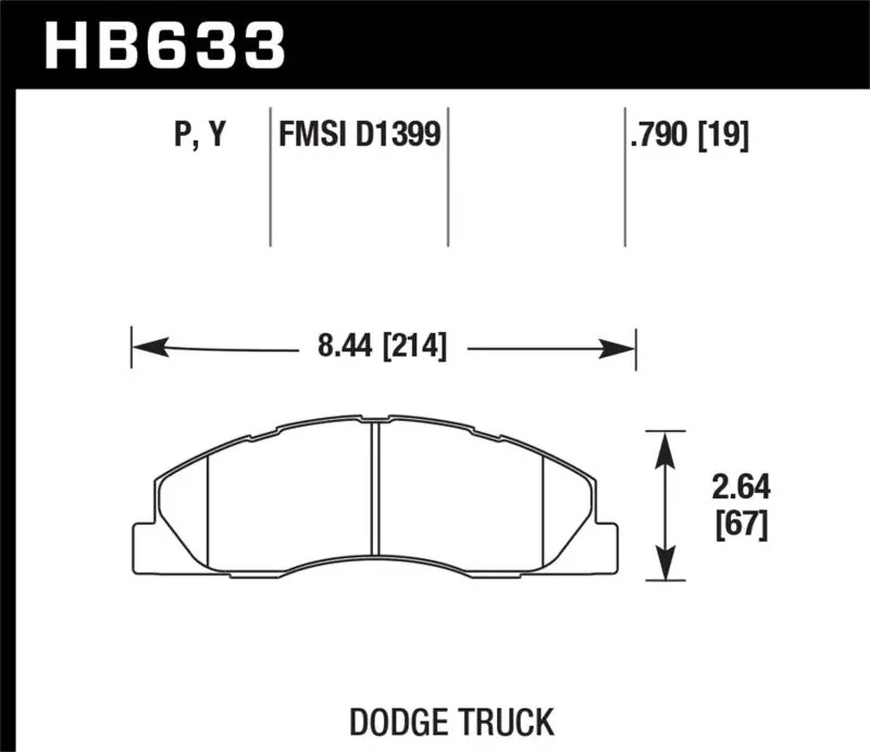 Hawk Performance Super Duty Street Brake Pads For 2009-2010 Dodge Ram 2500/3500 2