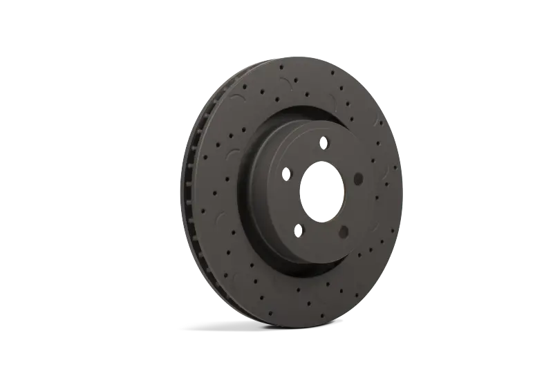 Hawk Performance Talon Drilled And Slotted Rear Brake Rotor Set For 2013 Ford Mustang Base 2
