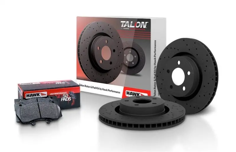 Hawk Performance Talon Dtc Curved Slot Rotors Premium 2