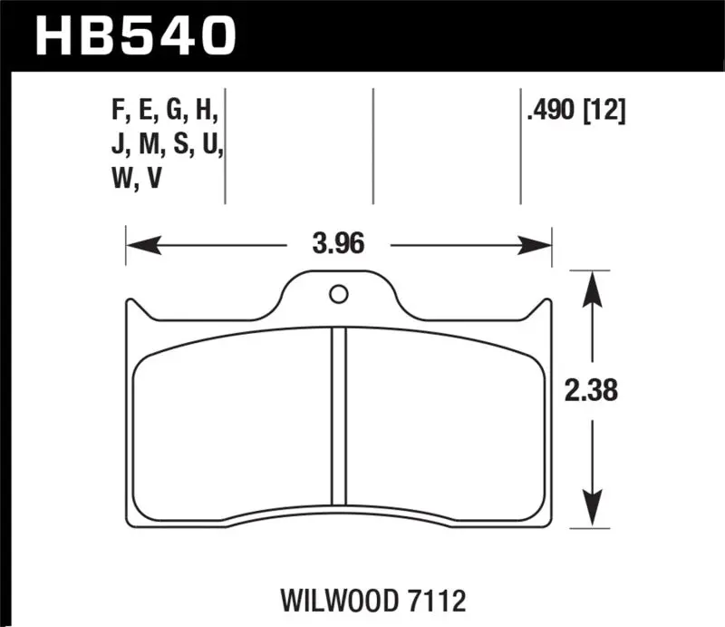 Hawk Performance Wilwood Dtc-60 Brake Pads High Friction Stopping Power 1
