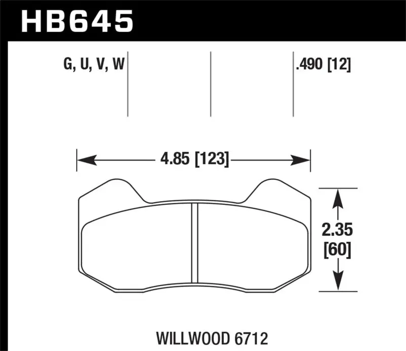 Hawk Performance Wilwood Dynapro 6 Dtc-70 Brake Pads 1