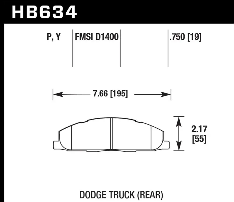 Hawk Super Duty Street Brake Pads For 2009-2016 Dodge Ram 2500/3500 1