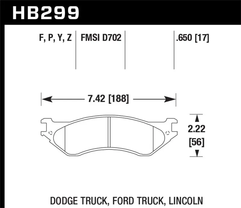 Hawk Super Duty Street Brake Pads For Dodge Ram B1500 Durango F-150 And More 1