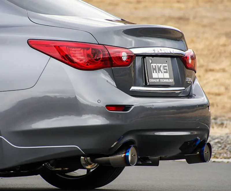 Hks Catback Exhaust For Infiniti Q50 Hybrid Vq37 Dual Hi-Power Titanium Tip 1