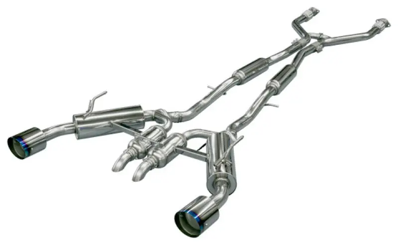 Hks Catback Exhaust For Infiniti Q50 Hybrid Vq37 Dual Hi-Power Titanium Tip 2