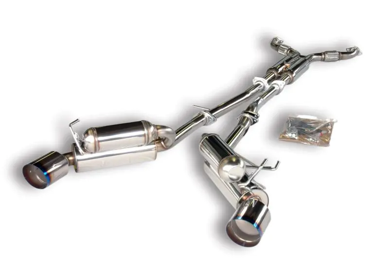 Hks Dual Hi-Power Ti Tip Catback Exhaust For 03-06 350Z (Sus304 No Coating) 2
