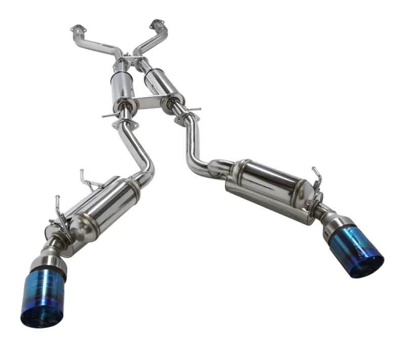 Hks Dual Hi-Power Titanium Tip Catback Exhaust For 09-21 Nissan 370Z (Sus304 No Coating) 2
