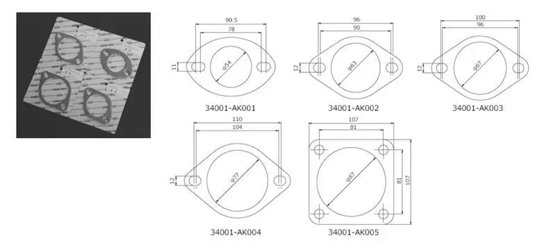 Hks Gasket 85Mm Universal Ex 2Pcs For Performance Upgrades 1