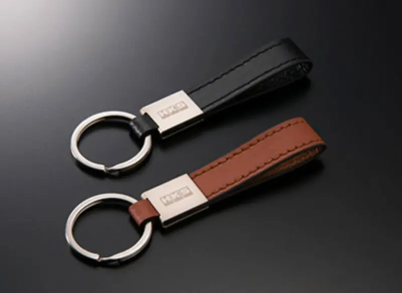 Hks Leather Keyring - Camel 1