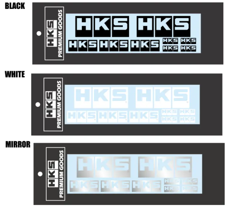 Hks Logo Sticker A La Carte Black For Custom Vehicle Styling 1
