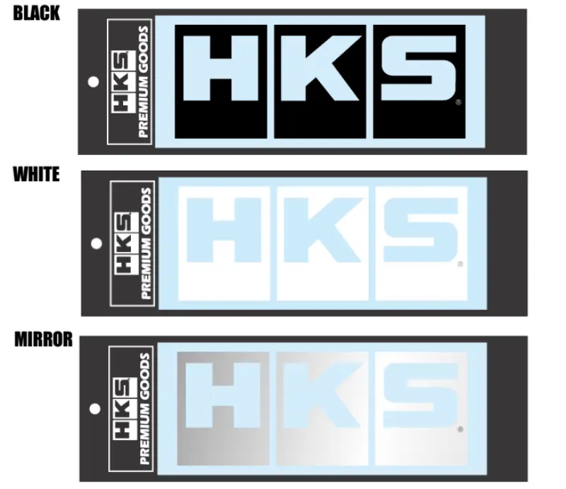 Hks Logo Sticker W220 White For Automotive Customization 1