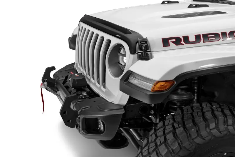 Husky Liners Aeroskin Ii Bug Shield - Textured Black - Jeep Gladiator 2020-2025 / Wrangler Jl/Jlu 2018-2025 (Incl. 4Xe) 1
