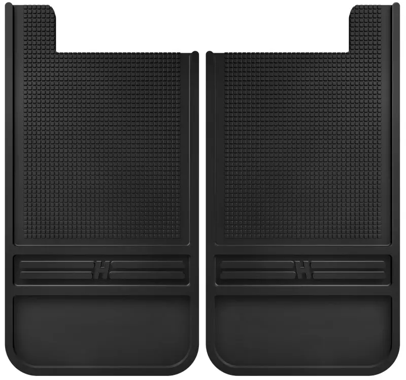 Husky Liners Black Rubber Rear Mud Flaps - 12In Wide Universal 1