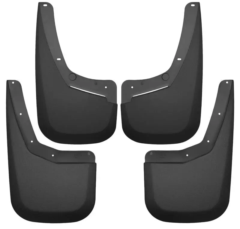 Husky Liners Front & Rear Mud Guards - Black For 07-13 Chevy Silverado 1500 Lt / 07-14 Silverado 2500Hd 1