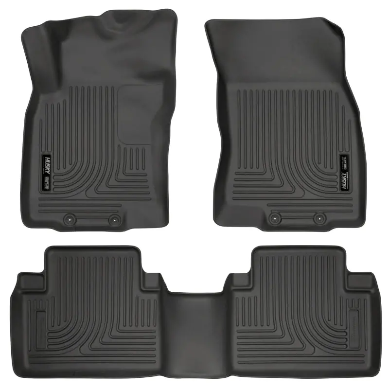 Husky Liners Weatherbeater Black Floor Liners For 14 Nissan Rogue Front & Second Row 1