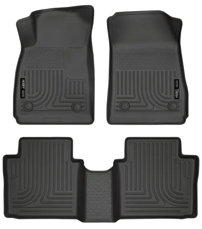 Husky Liners Weatherbeater Black Front & 2Nd Seat Floor Liners For 14 Chevrolet Impala 1