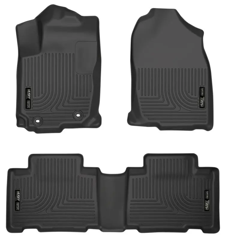 Husky Liners Weatherbeater Black Front & 2Nd Seat Floor Liners For 2013 Toyota Rav4 1