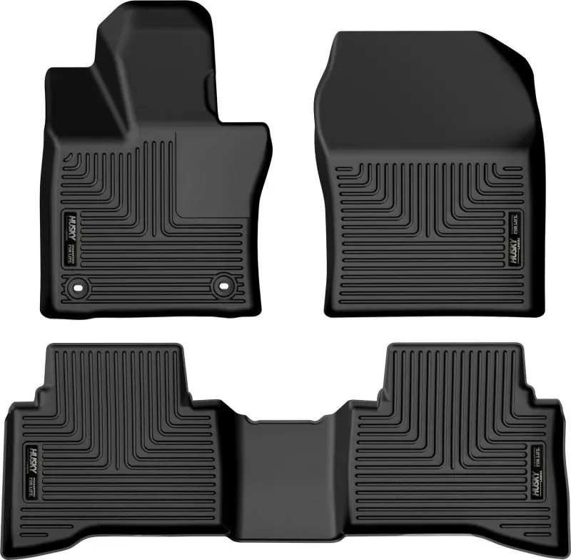 Husky Liners Weatherbeater Black Front & 2Nd Seat Floor Liners For 2023 Toyota Prius 1