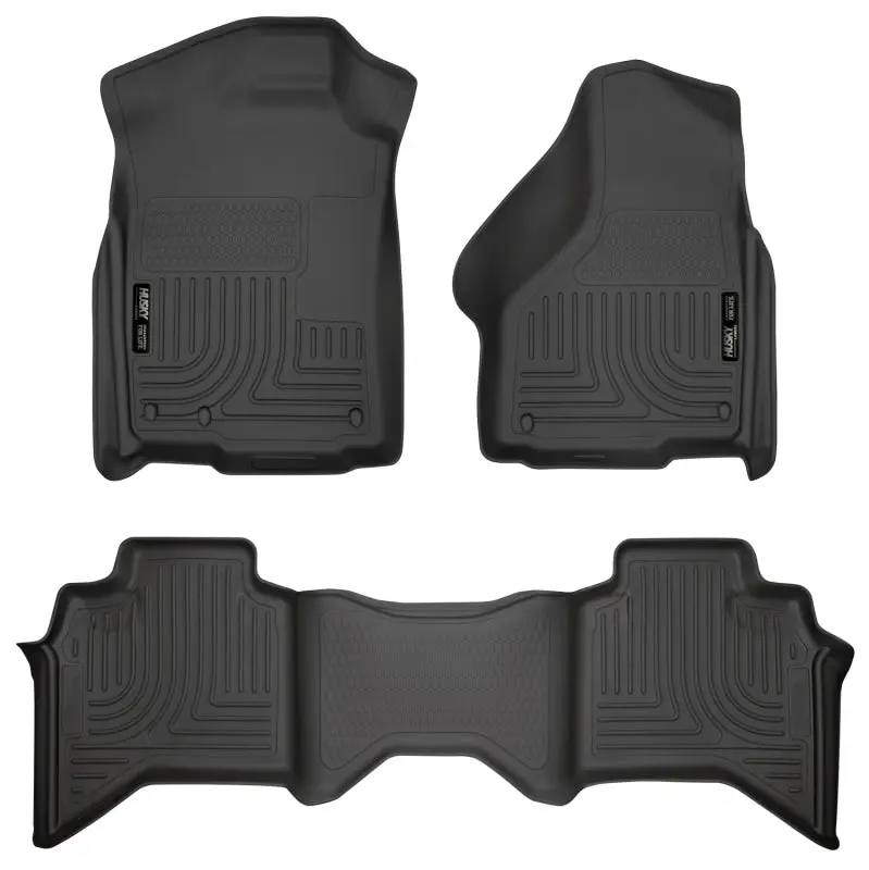 Husky Liners Weatherbeater Combo Black Floor Liners For 03-08 Dodge Ram 1500/2500/3500 Quad Cab 1