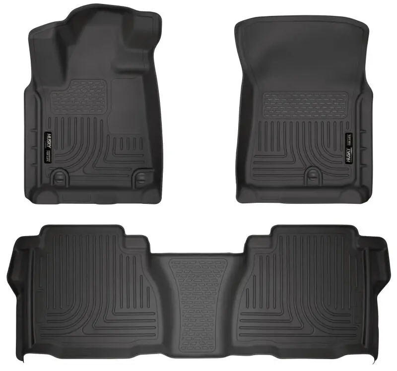 Husky Liners Weatherbeater Combo Black Floor Liners For 07-11 Toyota Tundra Double/Crewmax Cab 1