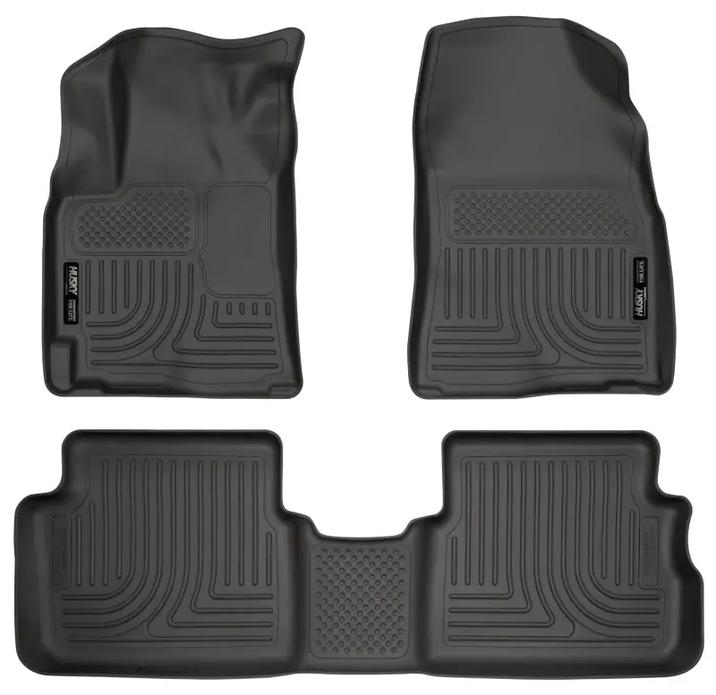 Husky Liners Weatherbeater Combo Black Floor Liners For 09-12 Toyota Corolla/Matrix/Pontiac Vibe (Fwd) 1