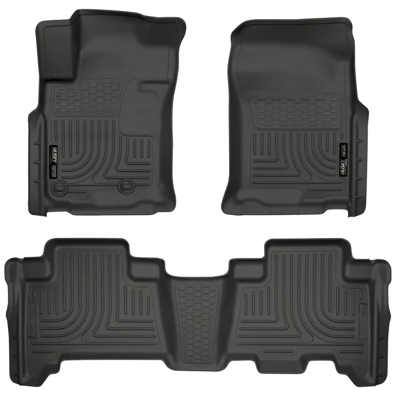 Husky Liners Weatherbeater Combo Black Floor Liners For 10-12 Toyota 4Runner/Lexus Gx460 1