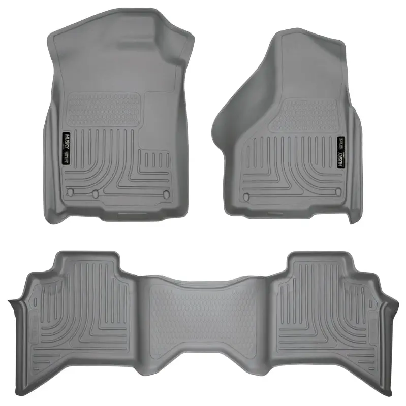Husky Liners Weatherbeater Combo Gray Floor Liners For 03-08 Dodge Ram 1500/2500/3500 Quad Cab 1